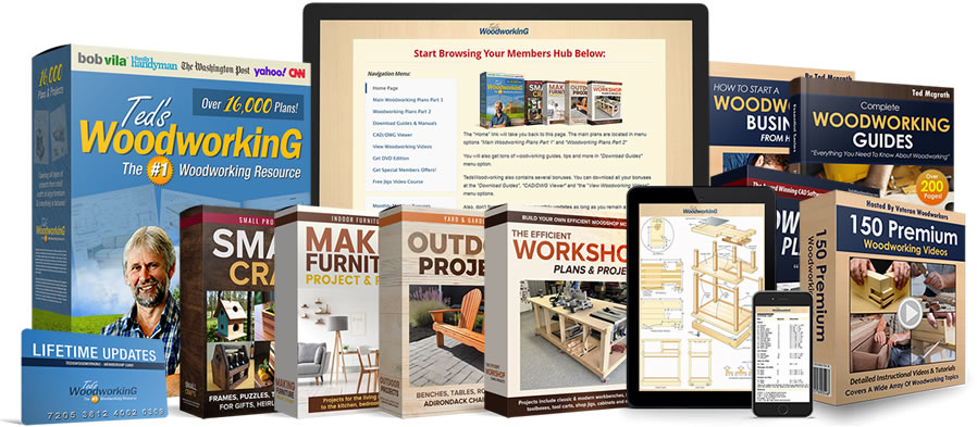 Over 16,000 Step-By-Step Woodworking Plans